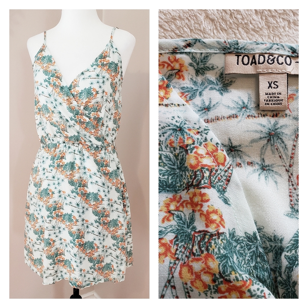 TOAD & CO | COMFY FLORAL SUMMER DRESS, xs